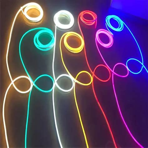 Addressable Rgb Led Neon Flex Strip Waterproof Ip67 Flexible Silicone Cuttable Dimmable Gamer