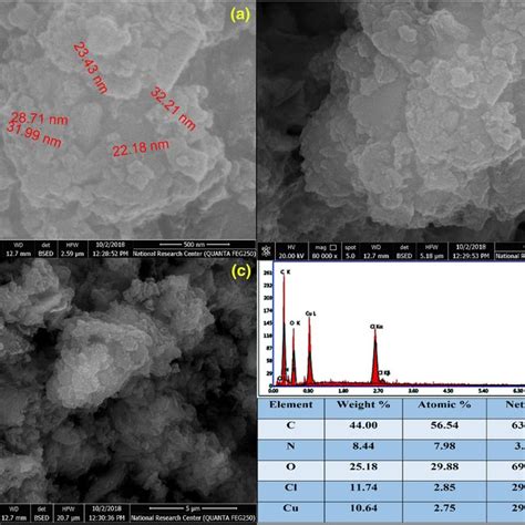 Ac Fesem Images At Different Magnifications Of Cumofnps D Edx