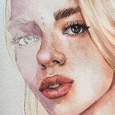 9 Ideas De Watercolor Faces Pintura De Arte Acuarela Rostros