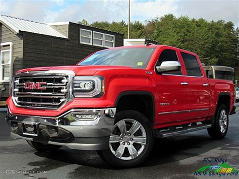 Cardinal Red Gmc Sierra Slt Crew Cab Wd Photo