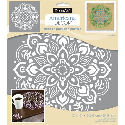 Buy The Americana Decor® Laser Cut Stencil Mandala At Michaels