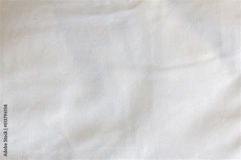 Crumpled fabric texture, white table cloth , white canvas Stock Photo ...