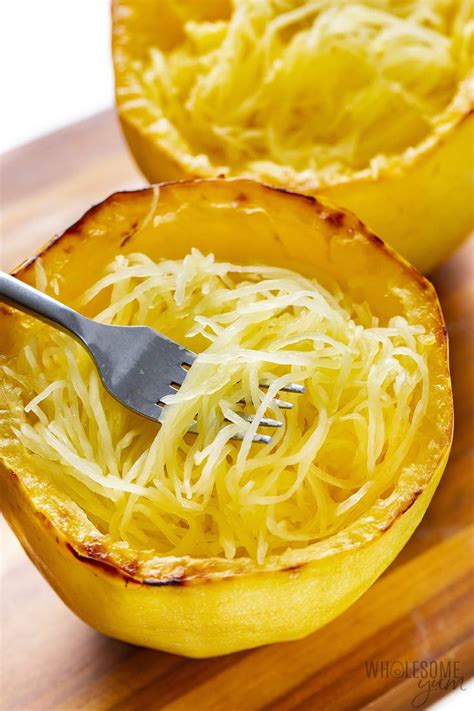 Baked Spaghetti Squash In The Oven Fast Wholesome Yum Spaghetti