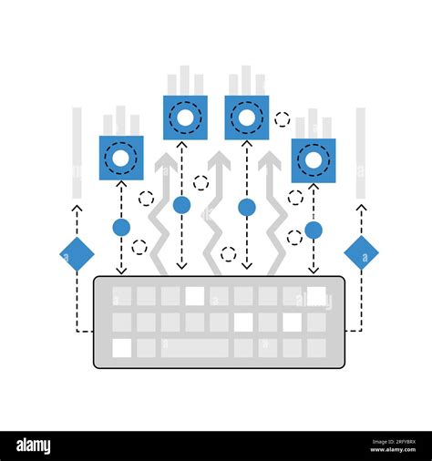 Control Keys On Keyboard Gaming Industry Computer Online Games Vector