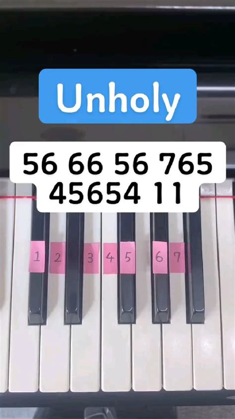 Unholy Piano 🎶 Piano Teaching Piano Music Piano Lessons