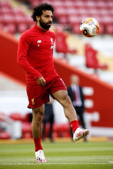 Liverpools Mohamed Salah Warms Prior English Editorial Stock Photo