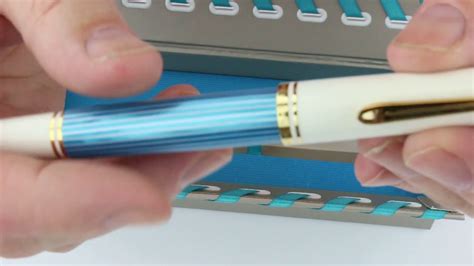 Pelikan M Turquoise White Fountain Pen Youtube