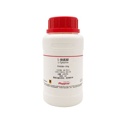 Ph9286 L 酪氨酸 L Tyrosine 990 Cas号：60 18 4生化试剂常用试剂生化试剂飞净phygene科研试剂