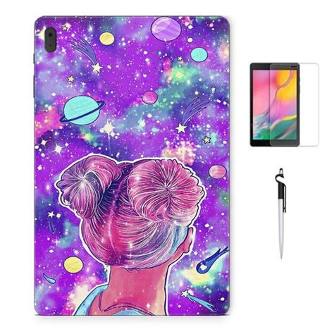 Adesivo Galaxy Tab S Plus Sm X Menina Gal Xia Pel Cula E Caneta