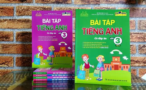 Sách GLOBAL SUCCESS Combo Bài tập tiếng anh lớp 3 tập 1 tập 2 có