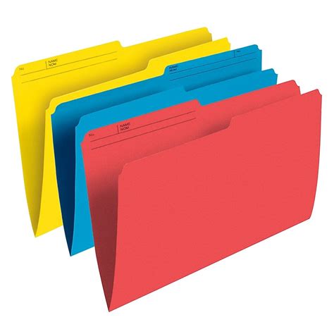 Staples Assorted Coloured File Folders Letter Size 25 Pack Staplesca