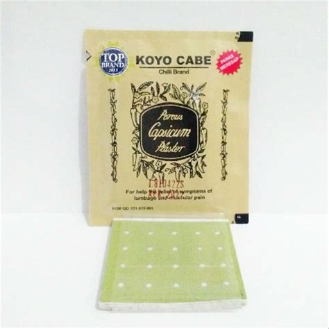 Chilli Koyo Cabe Plaster Muscular Pain Relief Porous Capsicum Patches