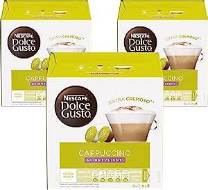 Nescafe Dolce Gusto Cappuccino Skinny Unsweetened Light Coffee Pods