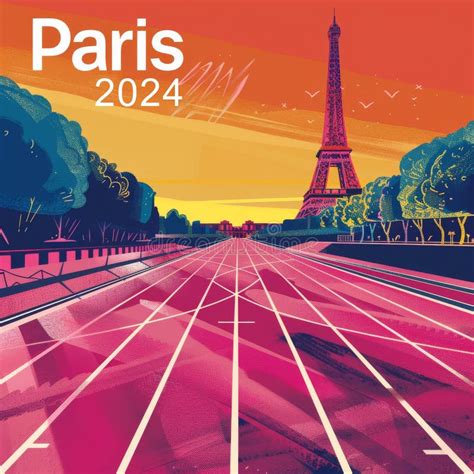 Juegos Olímpicos De París 2024 Fotografía editorial Ilustración de