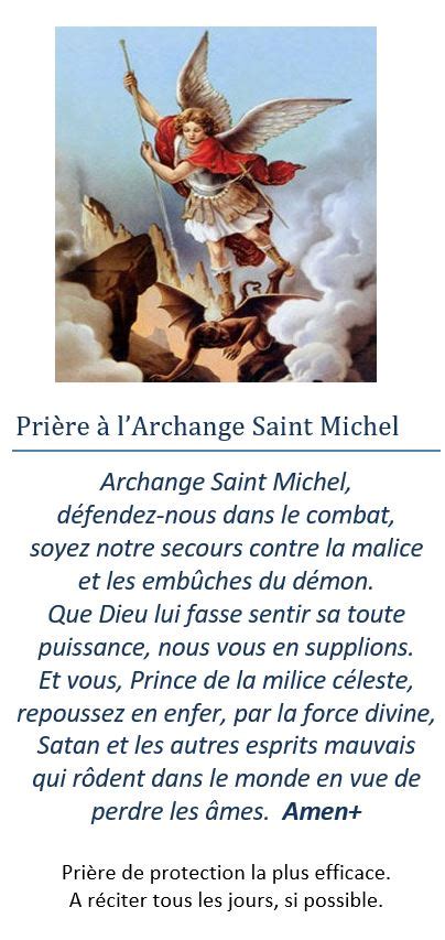 Mikro Zerknittert Richtig Priere A Saint Michel Archange Teilnehmer