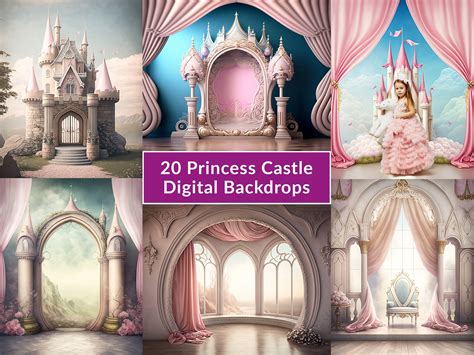 20 Princess Castle Backdrops | Background Graphics ~ Creative Market