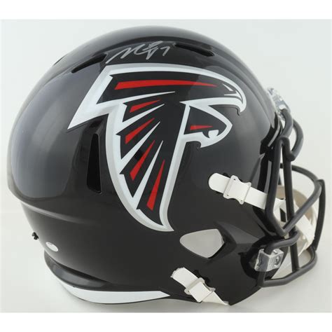 Michael Vick Signed Falcons Full Size Speed Helmet Schwartz