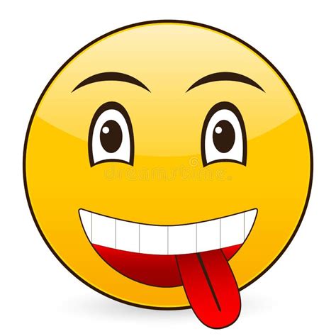 Laughing Emoji Emoticon Stock Vector Illustration Of Manic