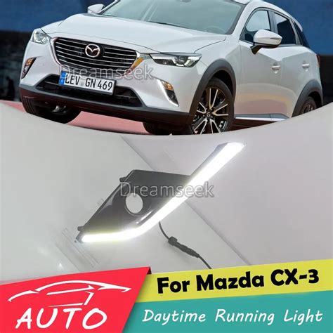 DRL For Mazda CX 3 CX3 2016 2017 LED Car Daytime Running Light Relay