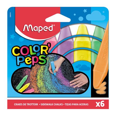 Set Tiza Jumbo 6 Colores Maped