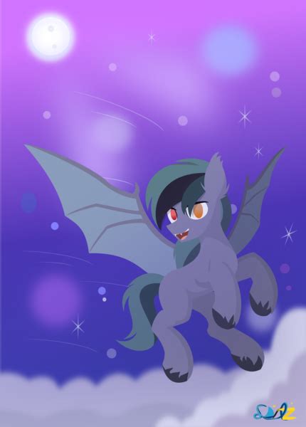 Safe Artist Samsailz Derpibooru Import Oc Bat Pony Pony