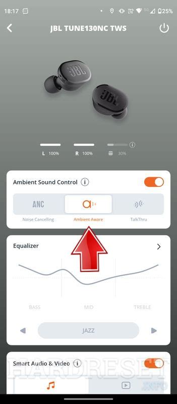 Administrar El Control De Sonido Ambiental JBL Tune 130NC TWS How To