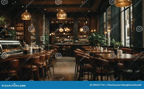 Coffee Cafe Good Atmosphere Beautiful Design Stock Illustration