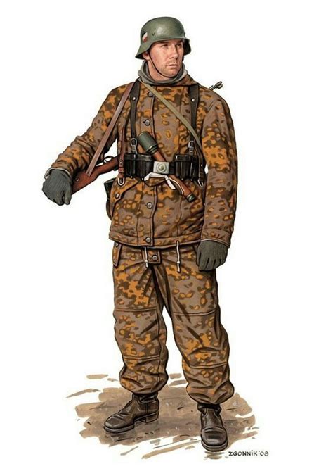 Wehrmacht Winter Uniform Camo German Wwii Uniform German Soldiers