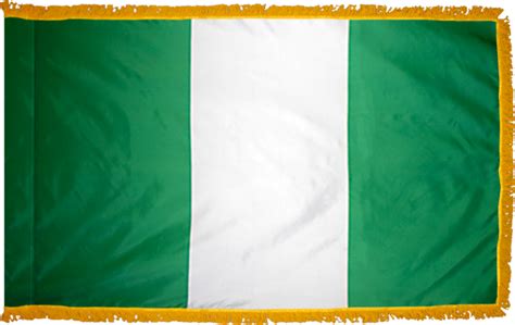 Nigeria Indoor Flag (OM) - Eagle Mountain Flag