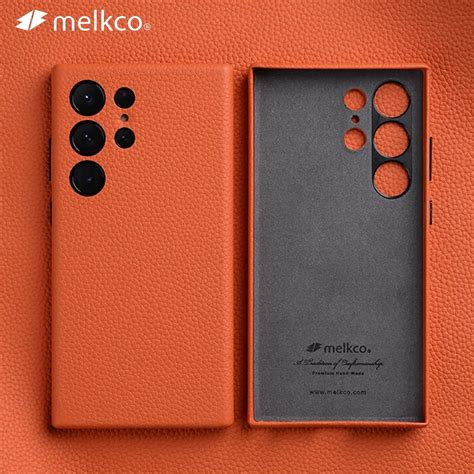 Melkco Premium Genuine Leather Case For Samsung Galaxy S24 Ultra Plus