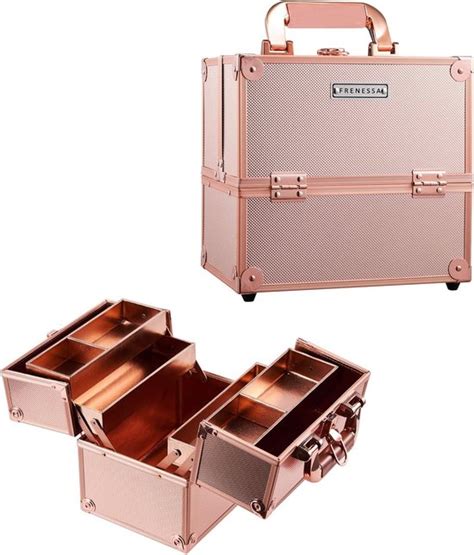 Cosmeticakoffer Lege Make Upkoffer Aluminium Beauty Case Afsluitbare