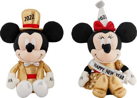 DISNEY Mickey & Minnie Mouse Plush Squeaky Dog Toy, 2 count - Chewy.com