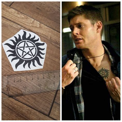 Supernatural Dean Sam Winchester Brother Temporary Tattoo Demon