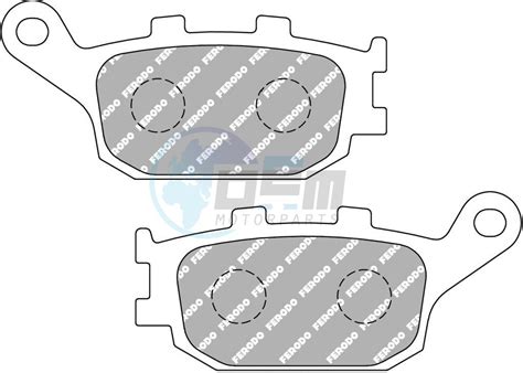 Ferodo Fdb Ef Brakepad Organic Eco Friction Suitable For Road Use