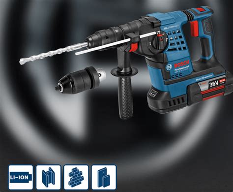 Buy Bosch GBH 36 VF Li Cordless Rotary Drilling Hammer From GZ