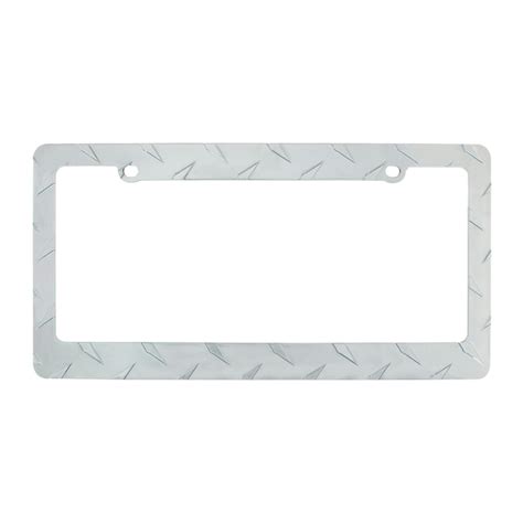 Diamond Plate License Plate Frame Raney S Truck Parts