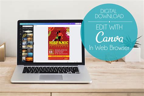 Hispanic Heritage Flyer Canva Template Behance