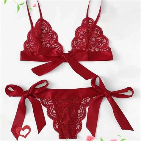 Wholesale 2023 French Lingerie Lace Thongs Bra Panty 2 Piece Lingerie