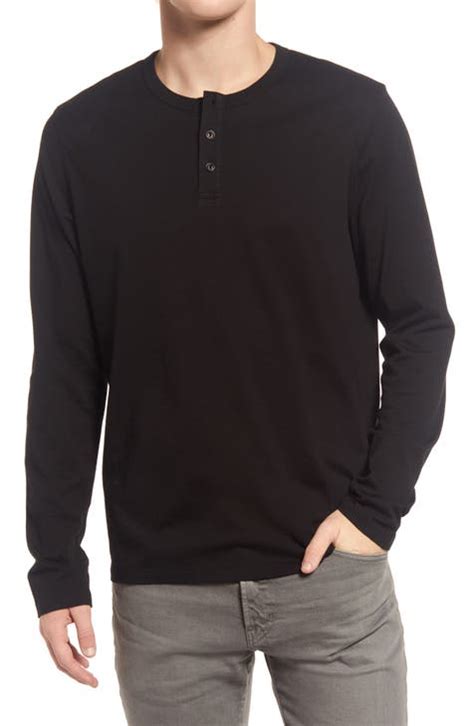 Mens Black Henley Shirts Nordstrom