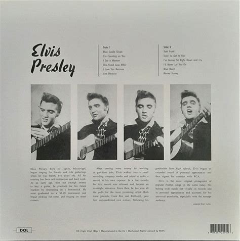 Elvis Presley エルヴィスプレスリー Elvis Presley 1st Eu 限定復刻再発 180g Lp 見開