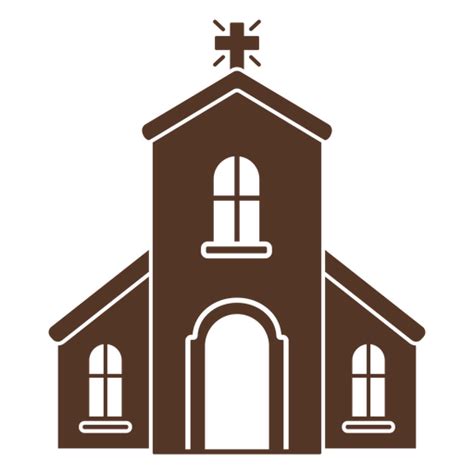 Design Png E Svg De Cone De Igreja Marrom Para Camisetas