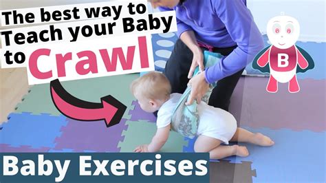 How To Teach Baby To Crawl Vol Baby Exercises Months Baby