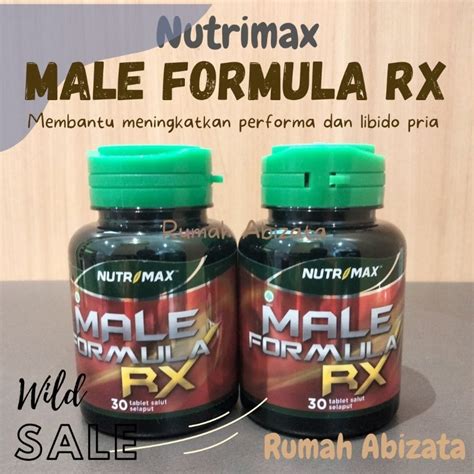 Jual Nutrimax Male Formula Rx Isi Tablet Shopee Indonesia