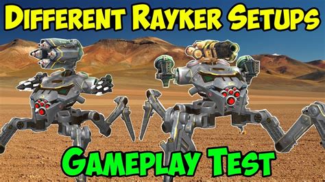 New Test Server War Robots Rayker Gameplay Different Setups Wr Youtube