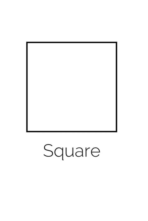 Free Printable Square Shape - Freebie Finding Mom