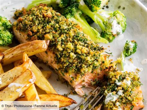 Pavés de saumon en croûte d herbes rapide découvrez les recettes de