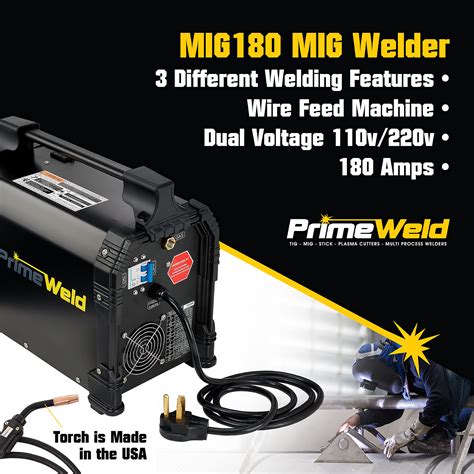 Mig180 180 Amp Mig Welder With Spool Gun Primeweld 42 Off