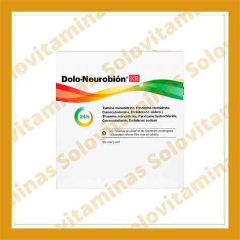 Dolo Neurobion Xr 60 Tabletas Recubiertas Solo Vitaminas