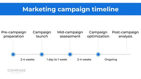 Digital Marketing Campaign Timeline Step By Step Guide