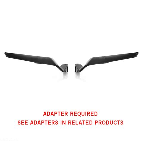 STEALTH Naked Mount Winglet Mirror Set By Rizoma Ducati Streetfighter V SP BSN B